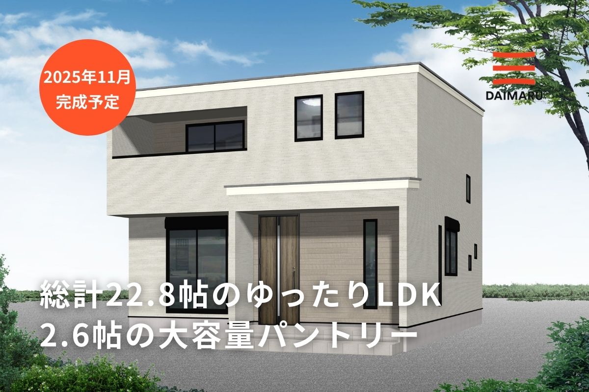 総計22.8帖のゆったりサイズのLDK/