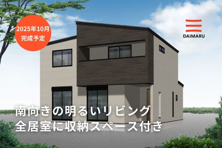 全居室に収納スペース付きの家